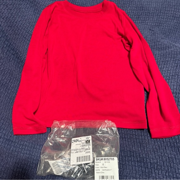 New LANDS END Kids Soft Jersey Sleep Top Size 6 - Picture 1 of 4